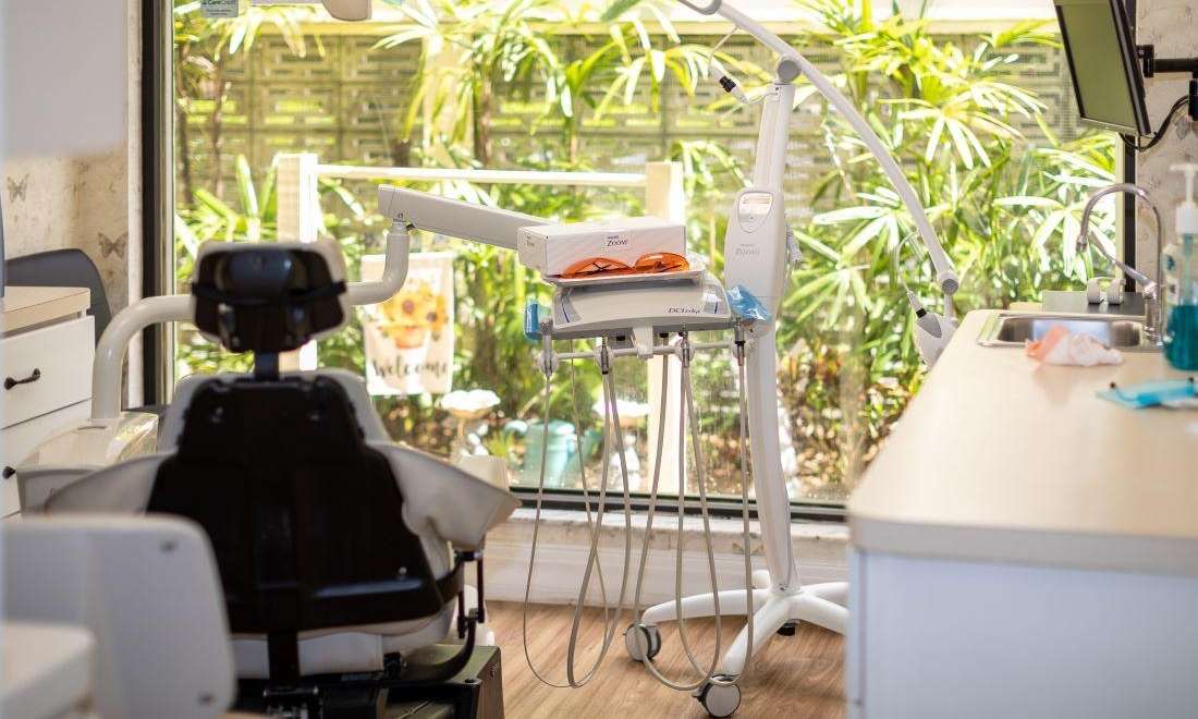 Treatment room at dentist in Brandon, FL